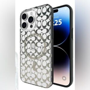 Coach iPhone 16 Pro Max MagSafe Case Signature C TPU Clear Protective Stylish